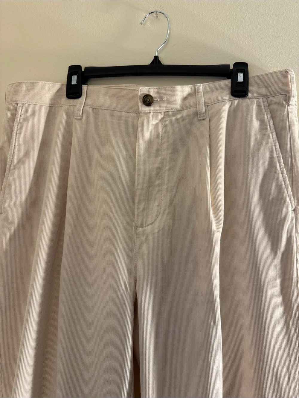 J. CREW Classic Fit Pleated Corduroy Wale Trousers